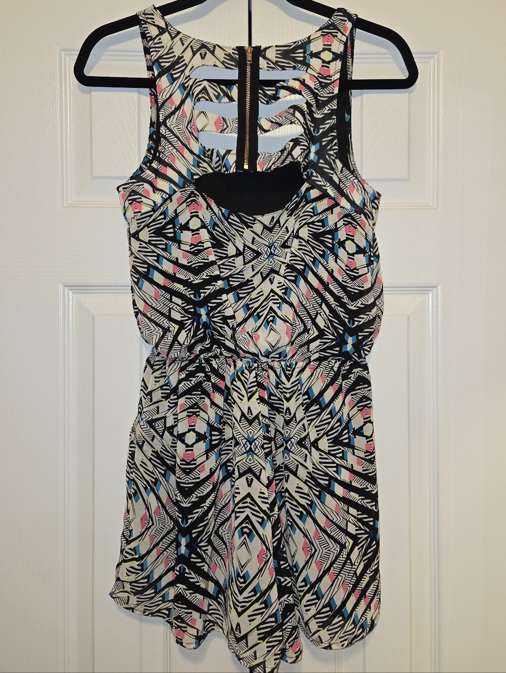 Xhilaration Aztec Print Tank Romper Small - Picture 3 of 6